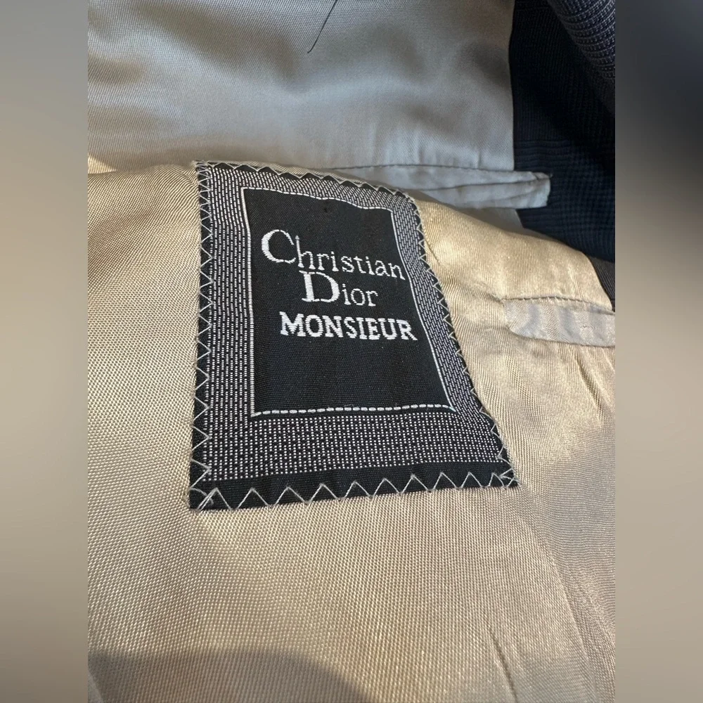 Christian Dior Monsieur Vintage 100% Wool Double Breasted Blazer